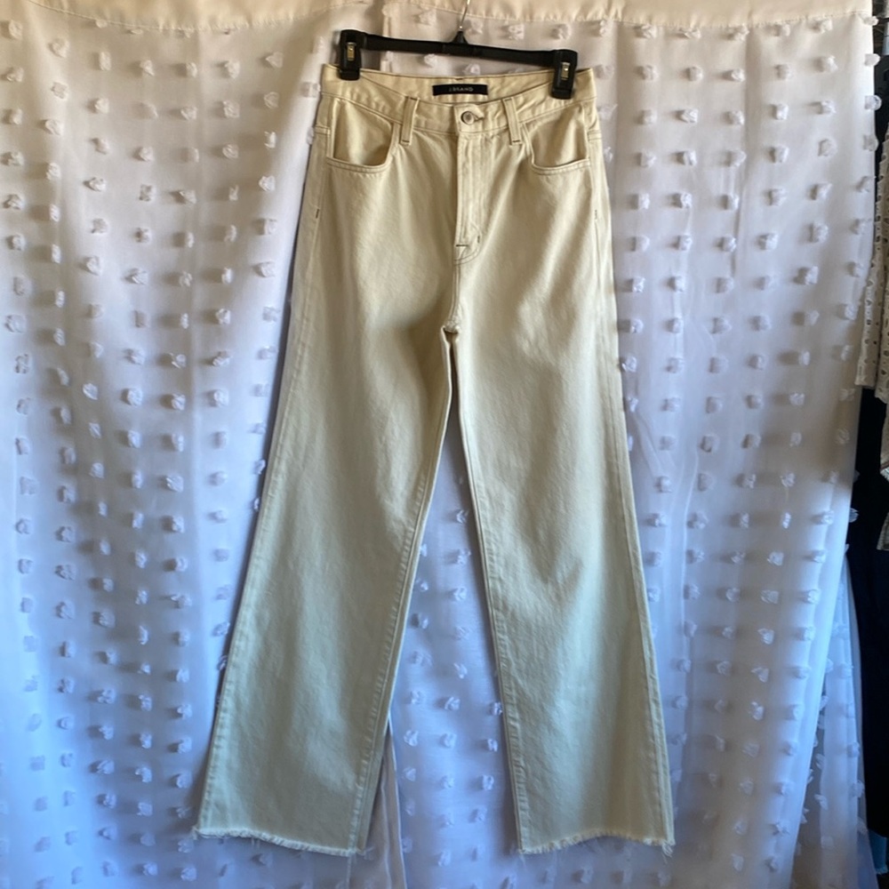 J BRAND HIGH WAISTED WIDE LEG JEANS